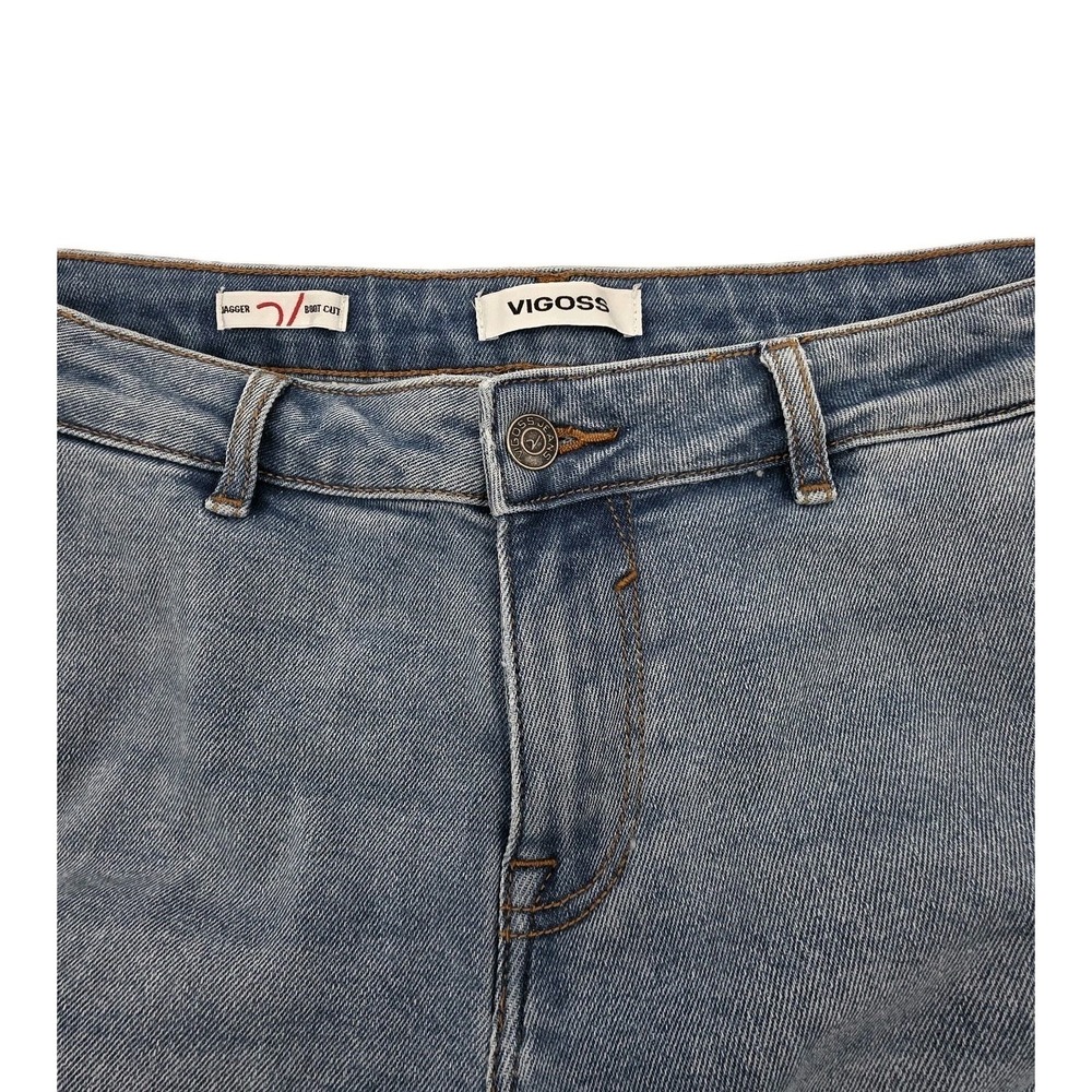 VIGOSS Jagger Boot Cut Jeans Women 30 Cargo Stretch Waist 32, Inseam 30.5 Denim - Picture 10 of 12